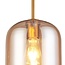 Produkt outletowy: Lampa wisząca Venice ze szkłem bursztynowym