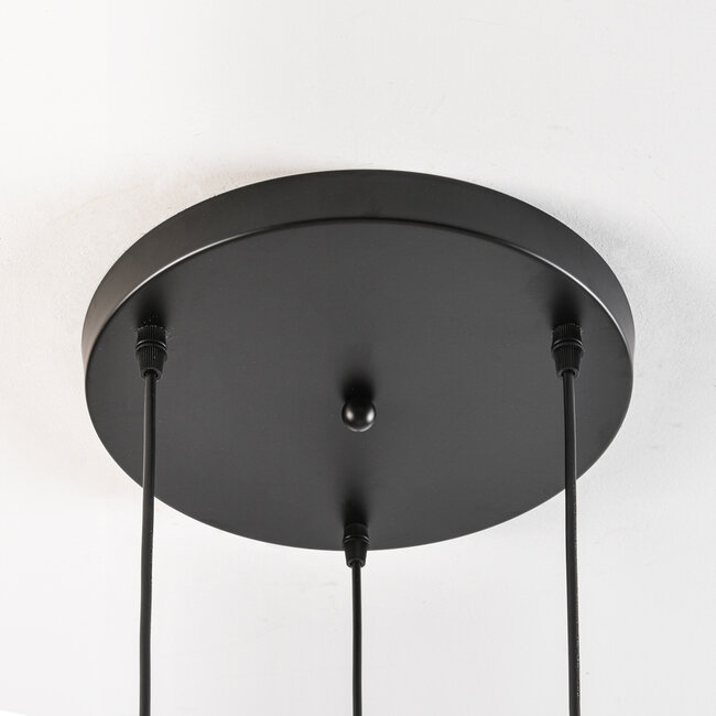 Lampa wisząca Aiden z mlecznobiałym szkłem, 3 światła