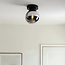 Lampa sufitowa Brandon z przydymionym szkłem i efektem lustra