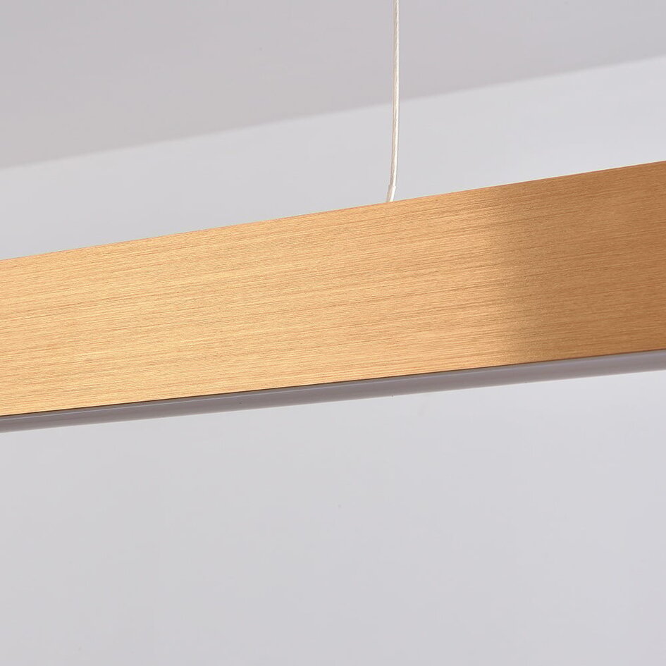 Ściemnialna złota lampa wisząca LED - Harvey