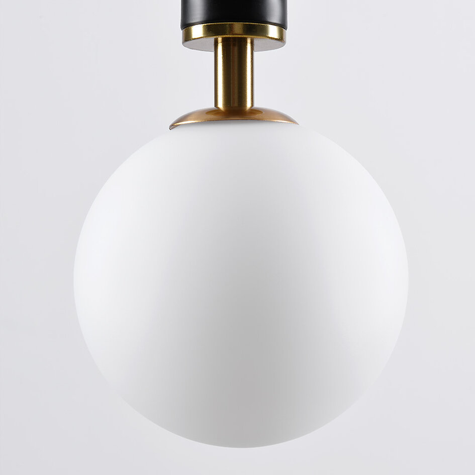 Lampa wisząca Lennard z mlecznobiałymi kulami, 4-światła