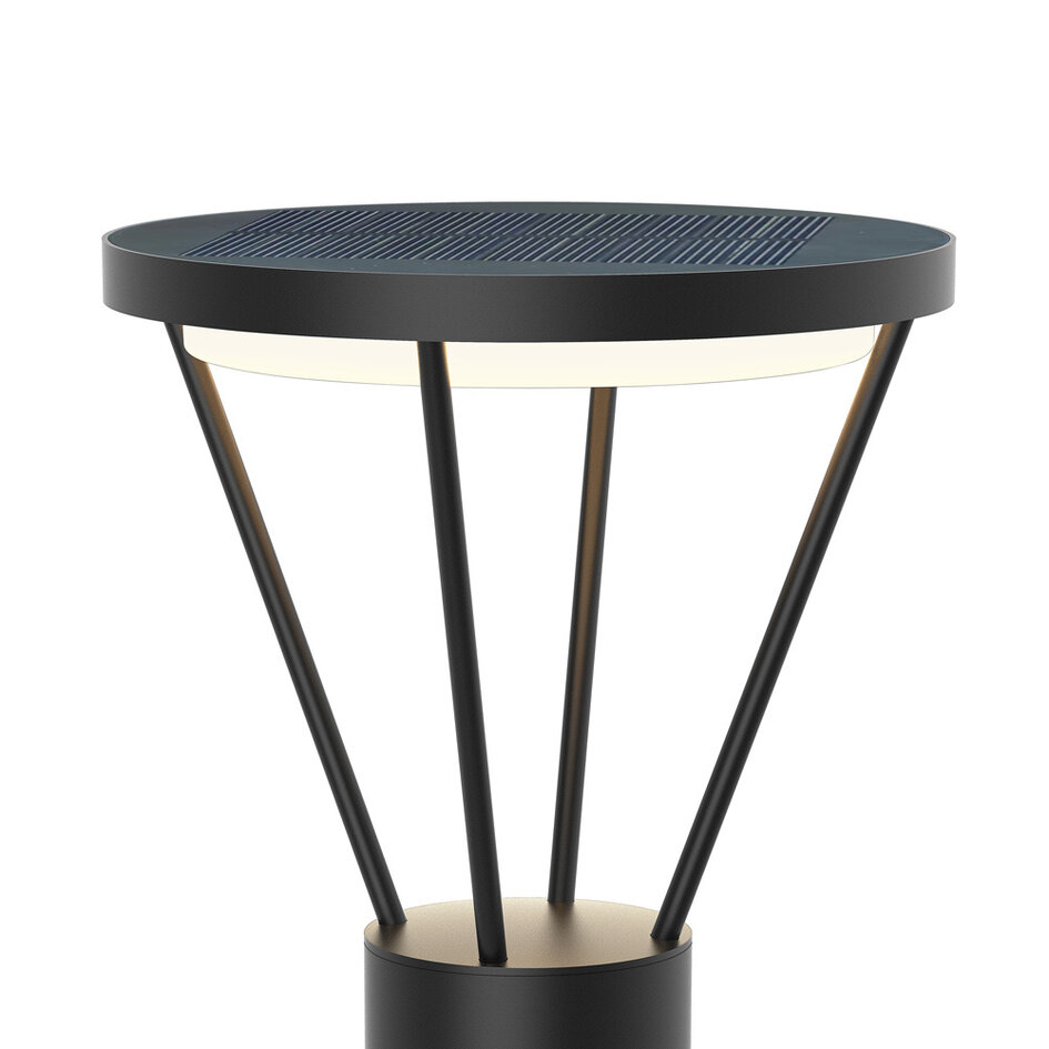 Solarna zewnętrzna lampa podłogowa Marina z czujnikiem
