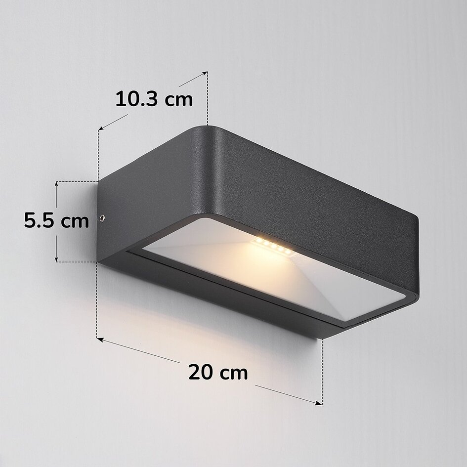 Solarny kinkiet zewnętrzny Pascale