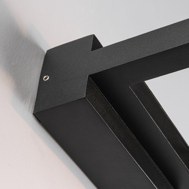 Czarny design kinkiet Vince - IP54