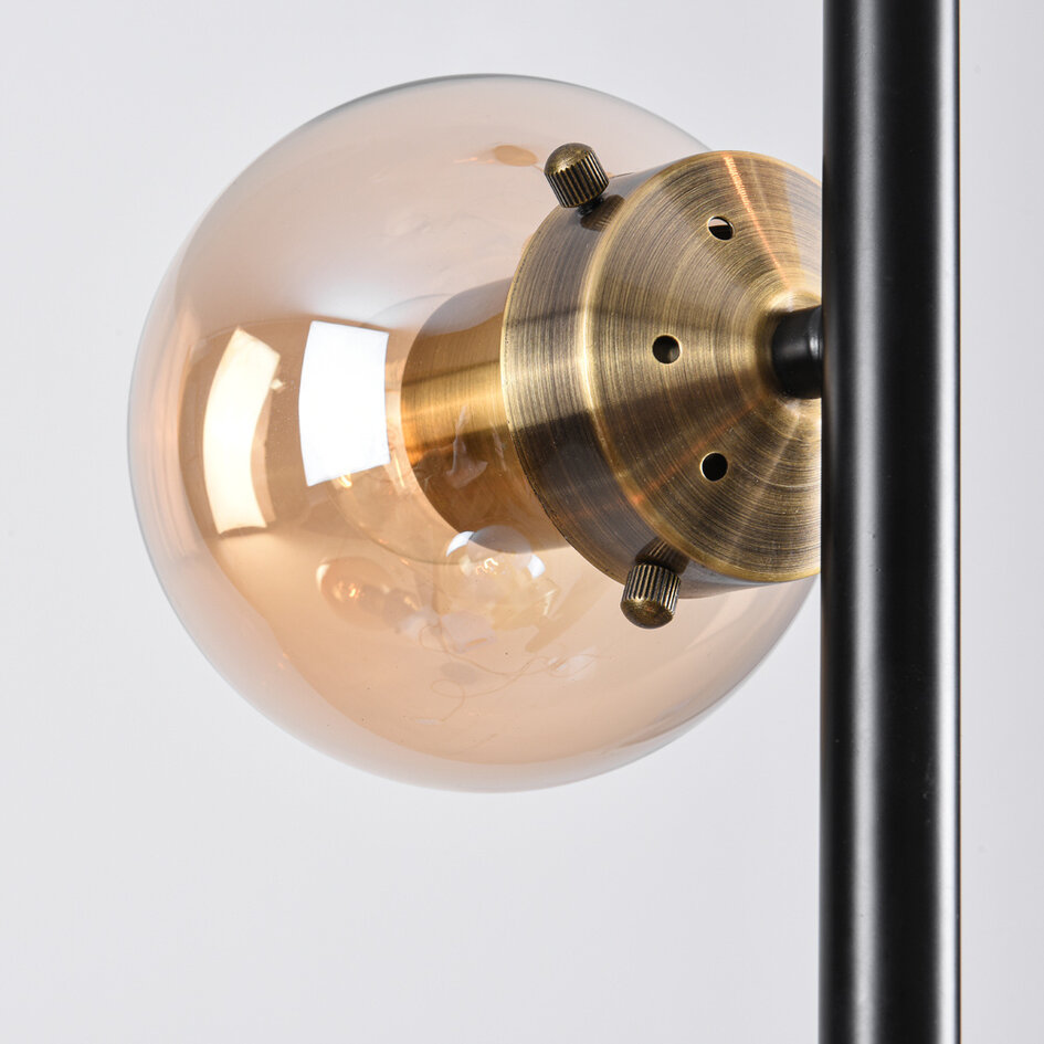Design czarna lampa wisząca 3 światła - Lori