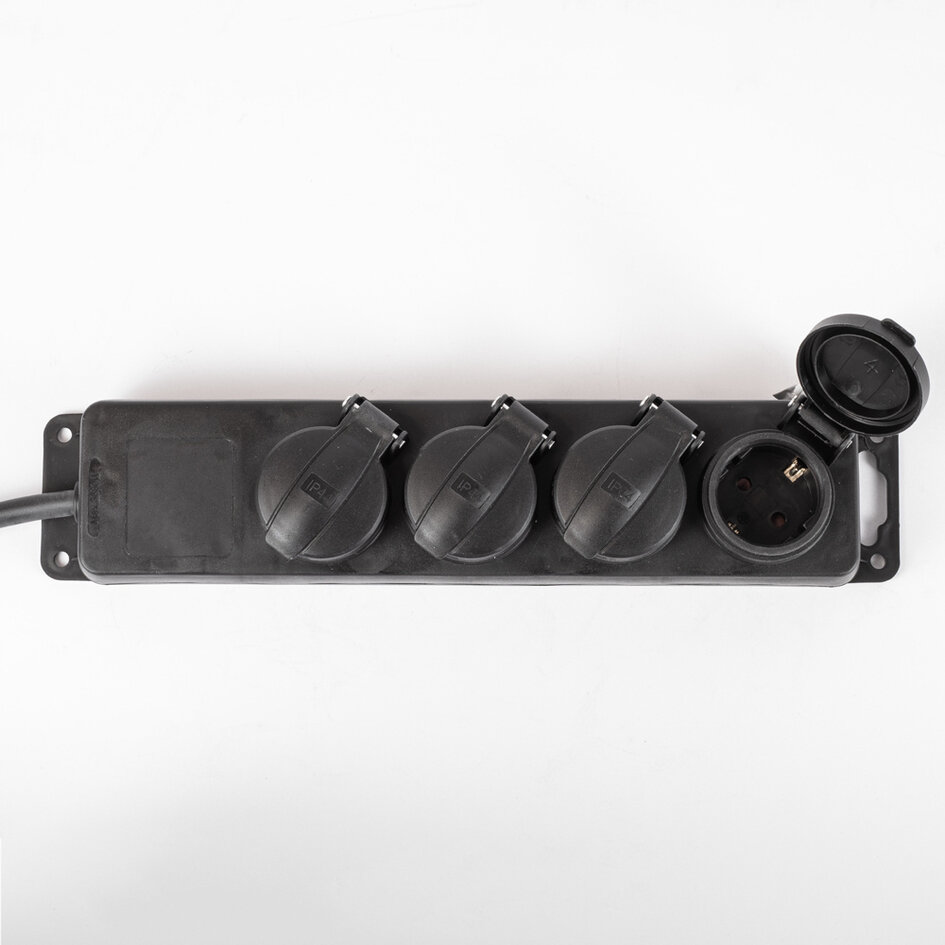 Listwa zasilająca zewnętrzna IP44 o grubości przewodu 3x1,5mm²
