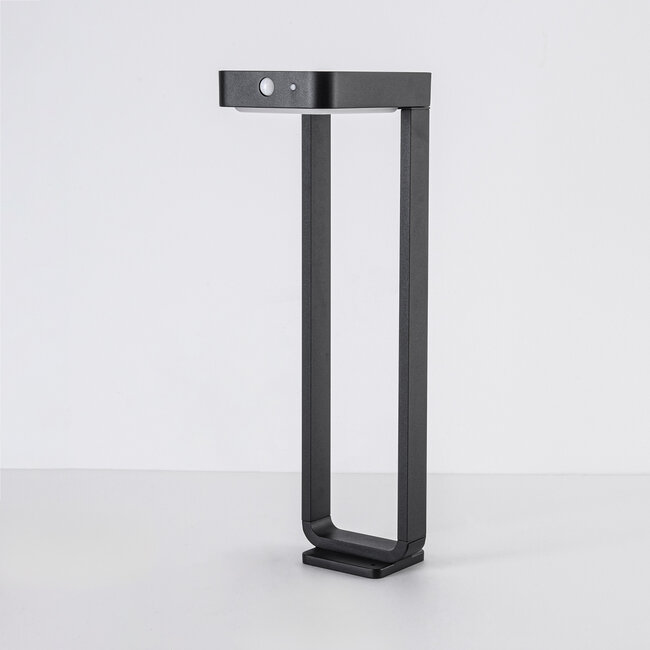 Lampa stojąca solarna zewnętrzna z czujnikiem - Pelle
