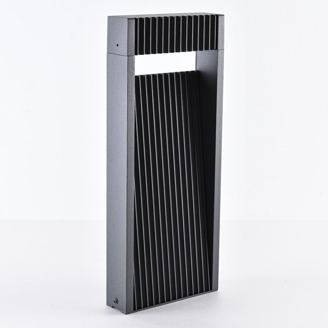 Lampa podłogowa zewnętrzna Andrew z żebrowanym wzorem 40 cm