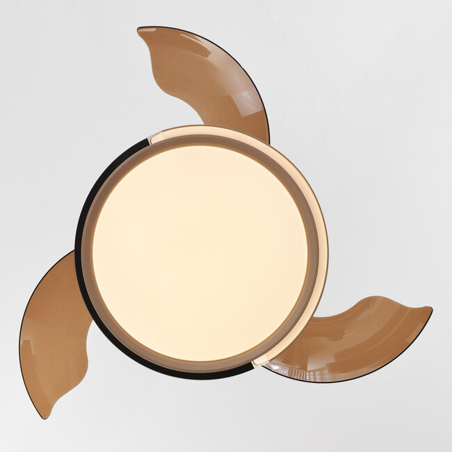 Wentylator sufitowy Vento czarny z brązowym z LED i pilotem