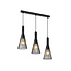 Produkt outletowy: Lampa wisząca czarny metal 3 światła Sofia