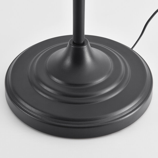 Uchylna lampa podłogowa Kyle - czarna