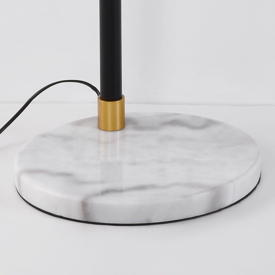 Design lampa podłogowa z marmurem i złotymi detalami - Monica