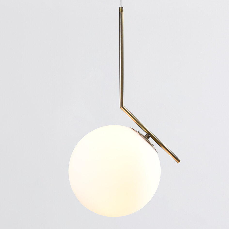 Design lampa wisząca Roy - mlecznobiałe szkło