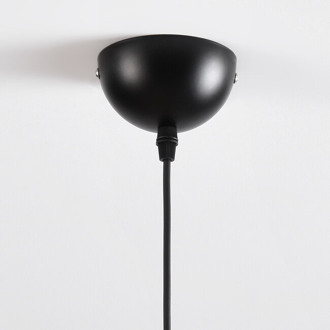 Lampa wisząca z ryflowanego szkła - Dylan