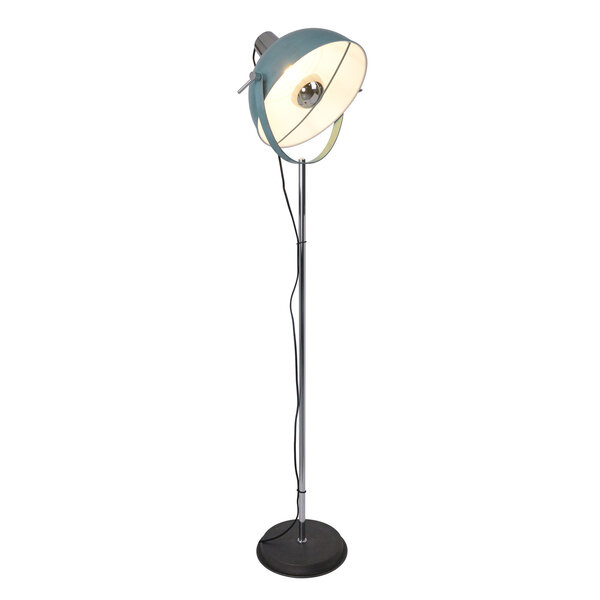 Lampa stojąca z uchylnym kloszem Lazos - niebieska