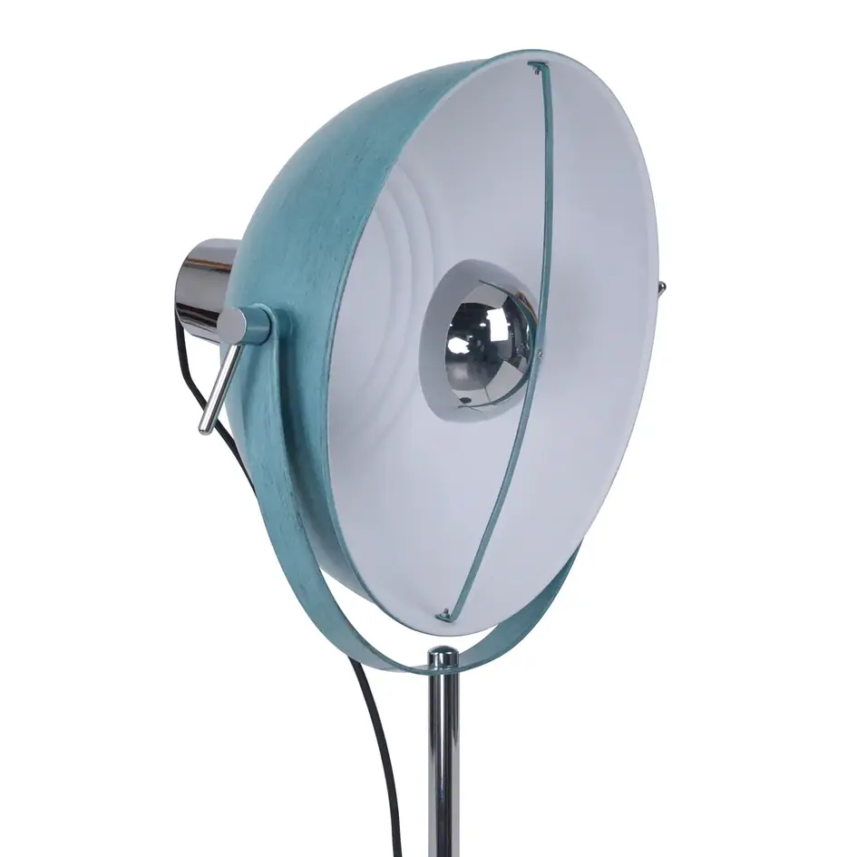 Lampa stojąca z uchylnym kloszem Lazos - niebieska