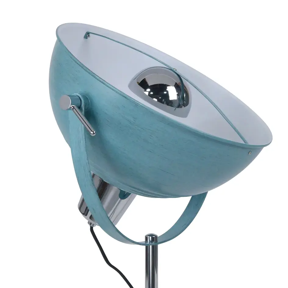 Lampa stojąca z uchylnym kloszem Lazos - niebieska