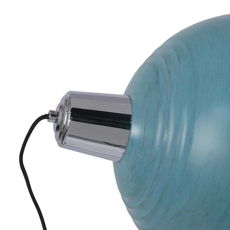 Lampa stojąca z uchylnym kloszem Lazos - niebieska