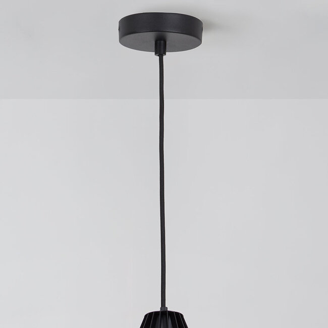 1-punktowa lampa wisząca Penta – czarna