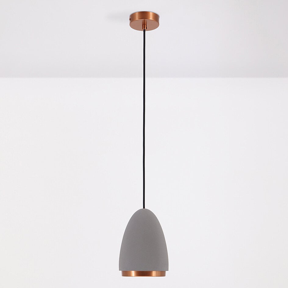 Nowoczesna lampa wisząca z miedzianymi detalami - Feis