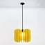 Lampa wisząca Benthe – z filcu PET, żółta