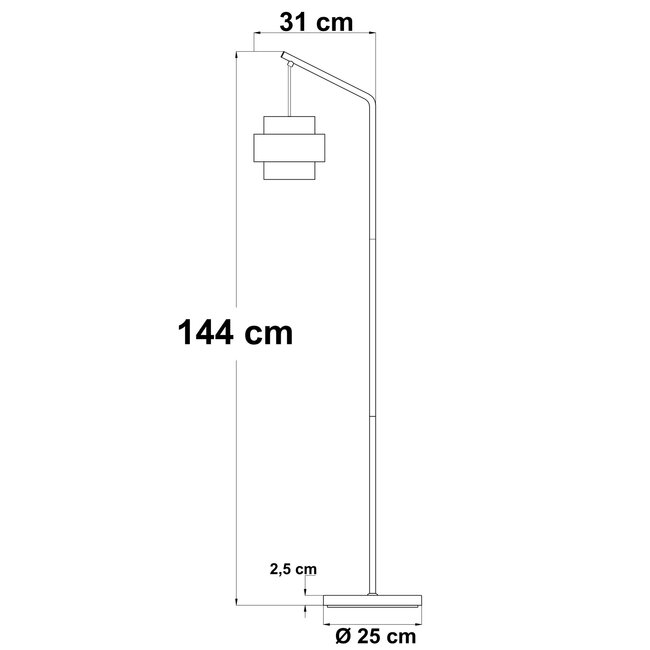 Design lampa stojąca - Kuld