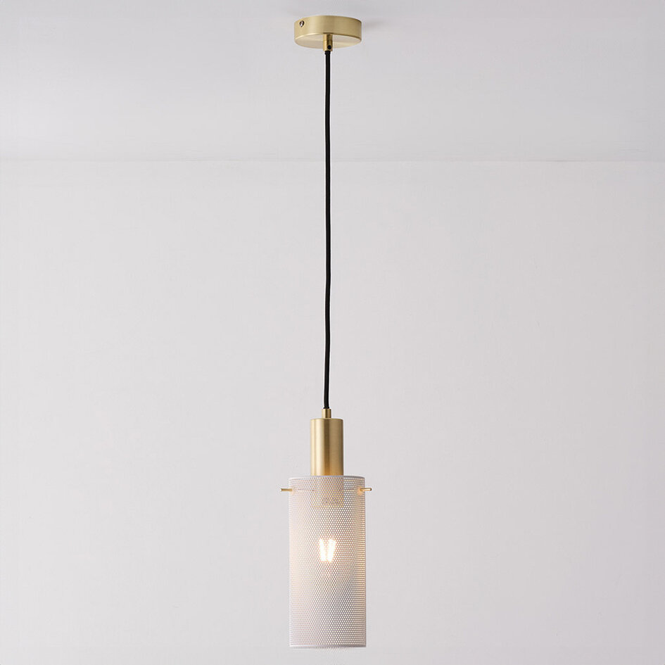 Lampa wisząca ze złotymi detalami - Valce