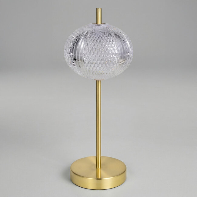 Elegancka lampka stołowa z wbudowanym źródłem LED ściemnialnym - Solv