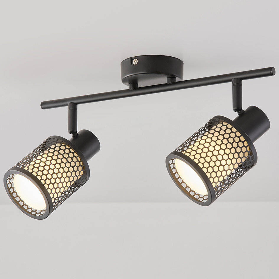 Lampa sufitowa z wzorem plastra miodu, 2 światła - Buchi
