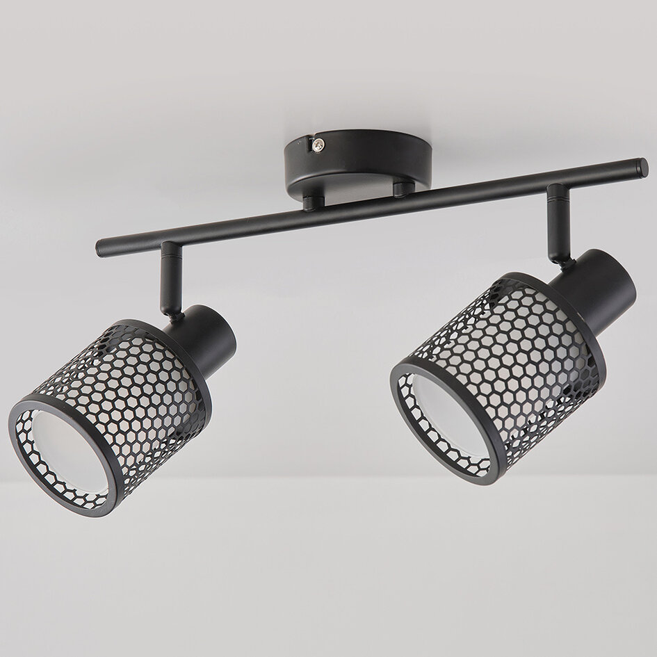 Lampa sufitowa z wzorem plastra miodu, 2 światła - Buchi