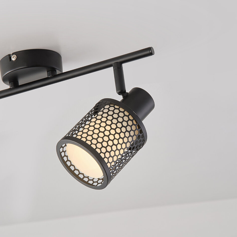 Lampa sufitowa z wzorem plastra miodu, 2 światła - Buchi