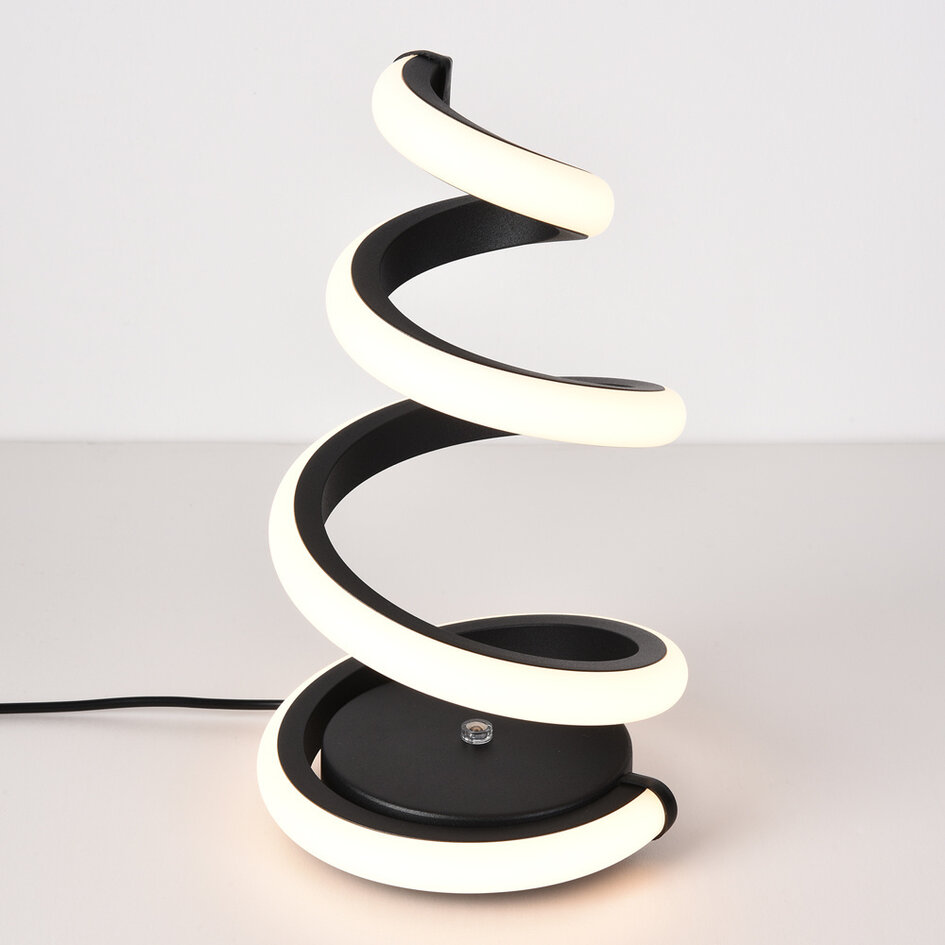 Lampa stołowa w kształcie spirali z 3-stopniowo ściemnialnymi diodami LED - Borja