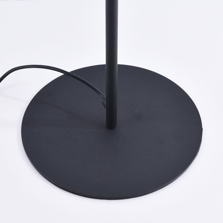 Lampa podłogowa Caiden – nowoczesna, czarna, ze spiralnymi diodami LED