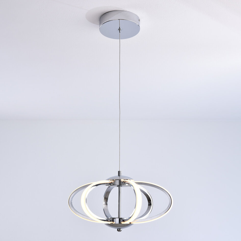 3-stopniowo ściemnialne lampa wisząca Yinthe - chrom