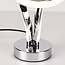 Ściemnialna design lampa stołowa Silke - chrom