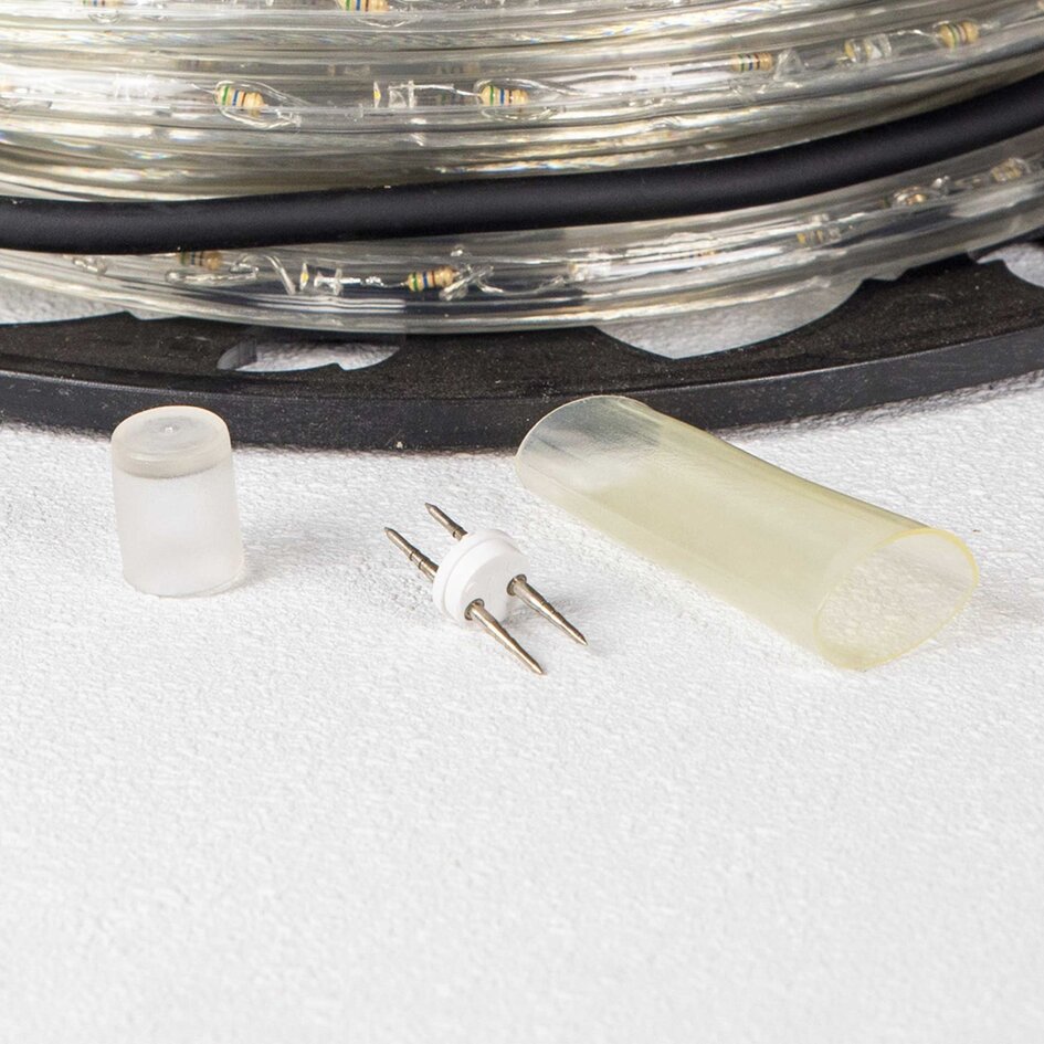 Wąż świetlny okrągły 13 mm | 25 metrów z 750 diodami LED | 2700K