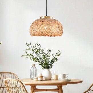 Bohemian bambusowa lampa wisząca Thane