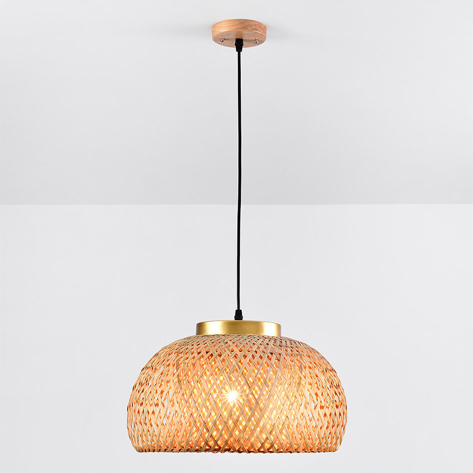 Bohemian bambusowa lampa wisząca Thane