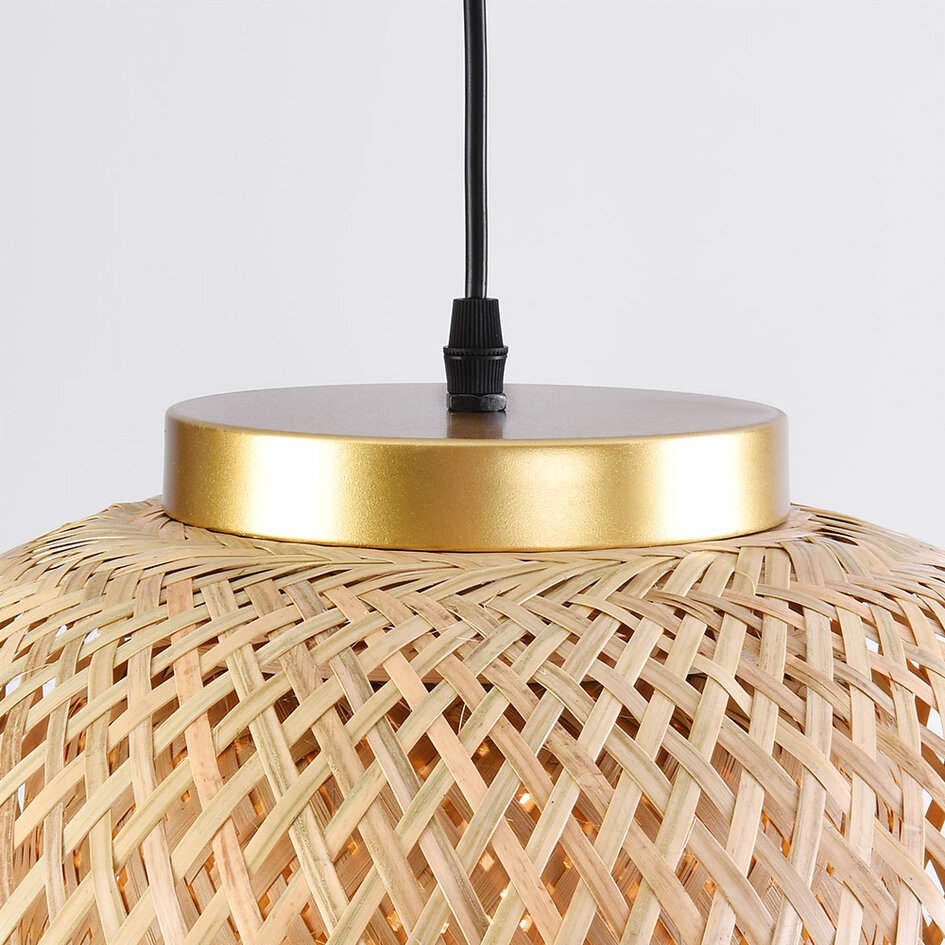Bohemian bambusowa lampa wisząca Thane