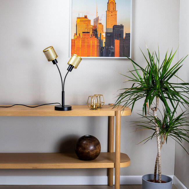 Luksusowa lampka stołowa, 2 światła - Altin