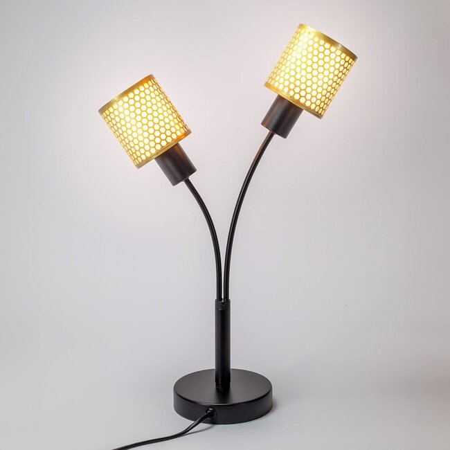 Luksusowa lampka stołowa, 2 światła - Altin
