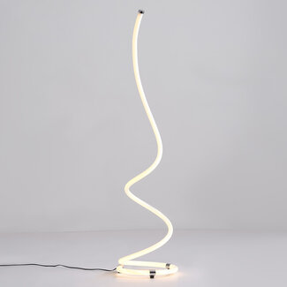 Minimalistyczna lampa podłogowa o spiralnym kształcie - Viver