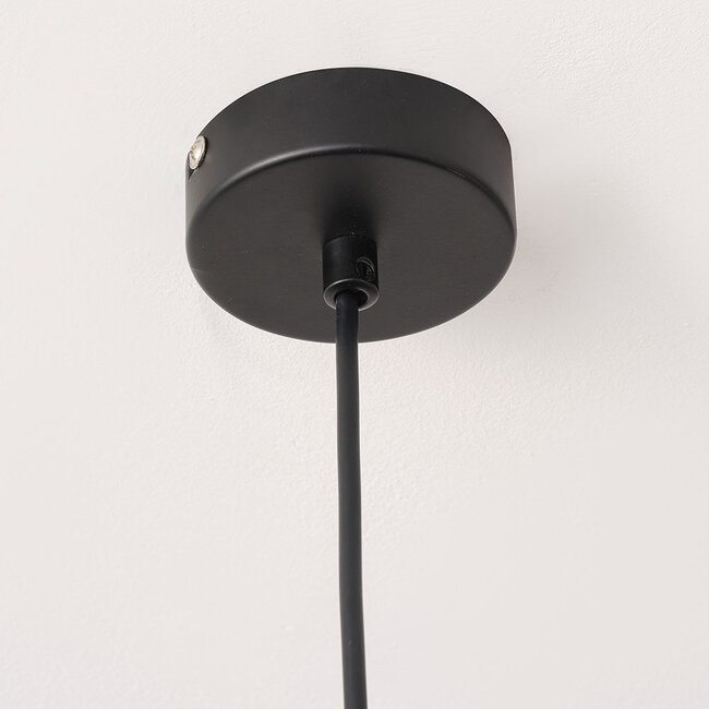 Elegancka czarna lampa wisząca - Tablon