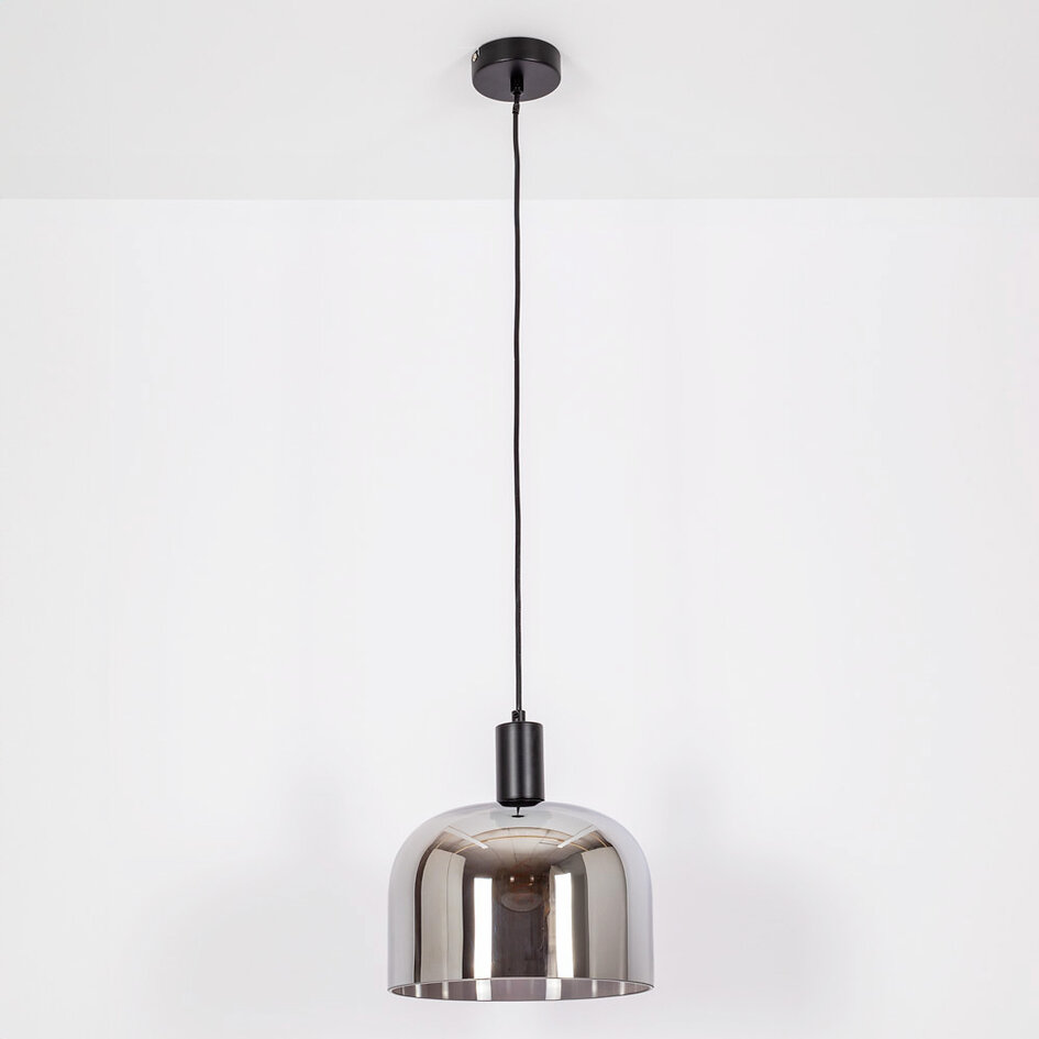 Lampa wisząca z przydymionym szarym - Apvali