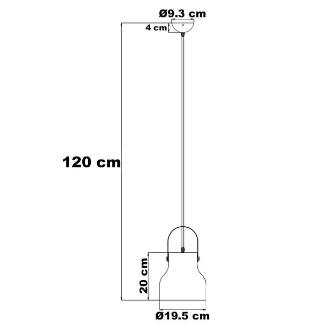Rustykalna lampa wisząca Zelena - zielona