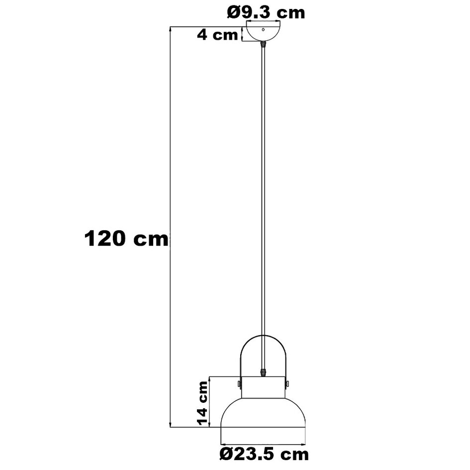 Industrialna lampa wisząca jasnoniebieska - Modra