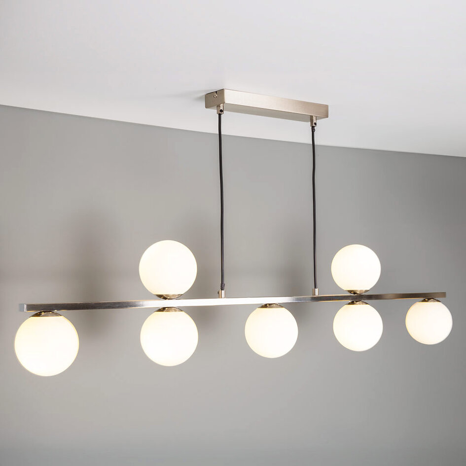 Luksusowa lampa wisząca z mlecznobiałym szkłem - Syv