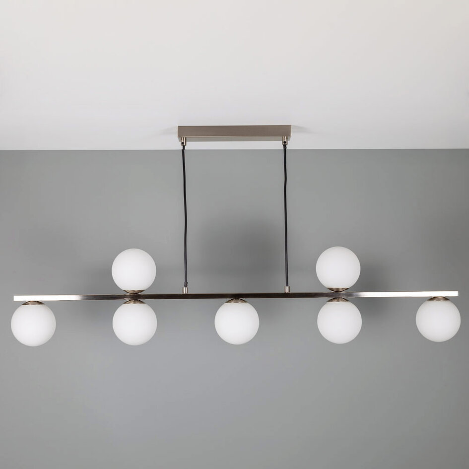Luksusowa lampa wisząca z mlecznobiałym szkłem - Syv