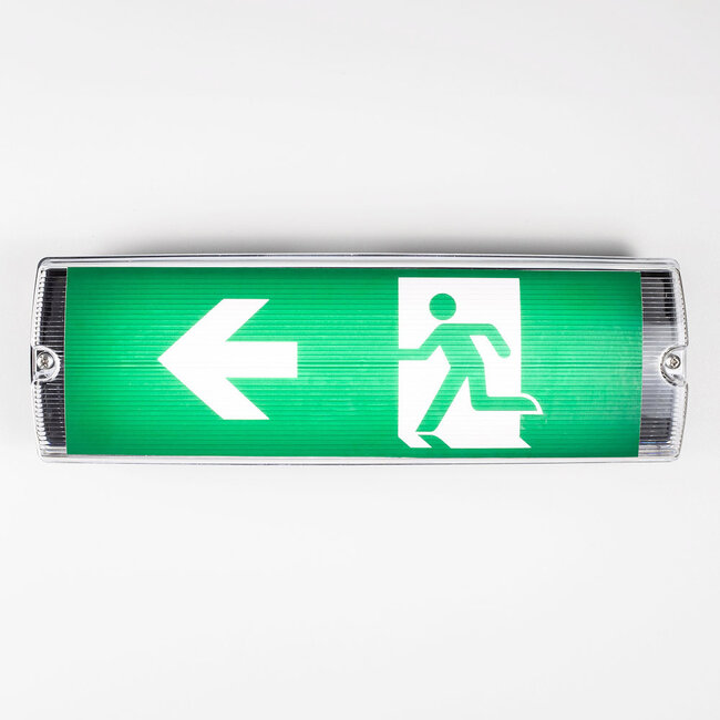 Oświetlenie awaryjne z przezroczystym kloszem OTG-KL-1, 6000K, czarne