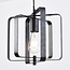 Lampa wisząca Maiko – industrialna, 3-punktowa, czarna otwarta rama